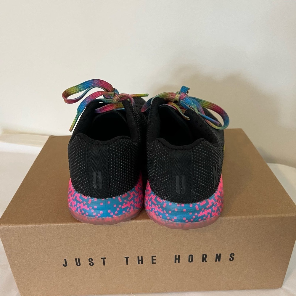 NOBULL Project Superfabric Trainer+ BLACK NEON GLITCH WOMEN'S 7.5 - Picture 3 of 11